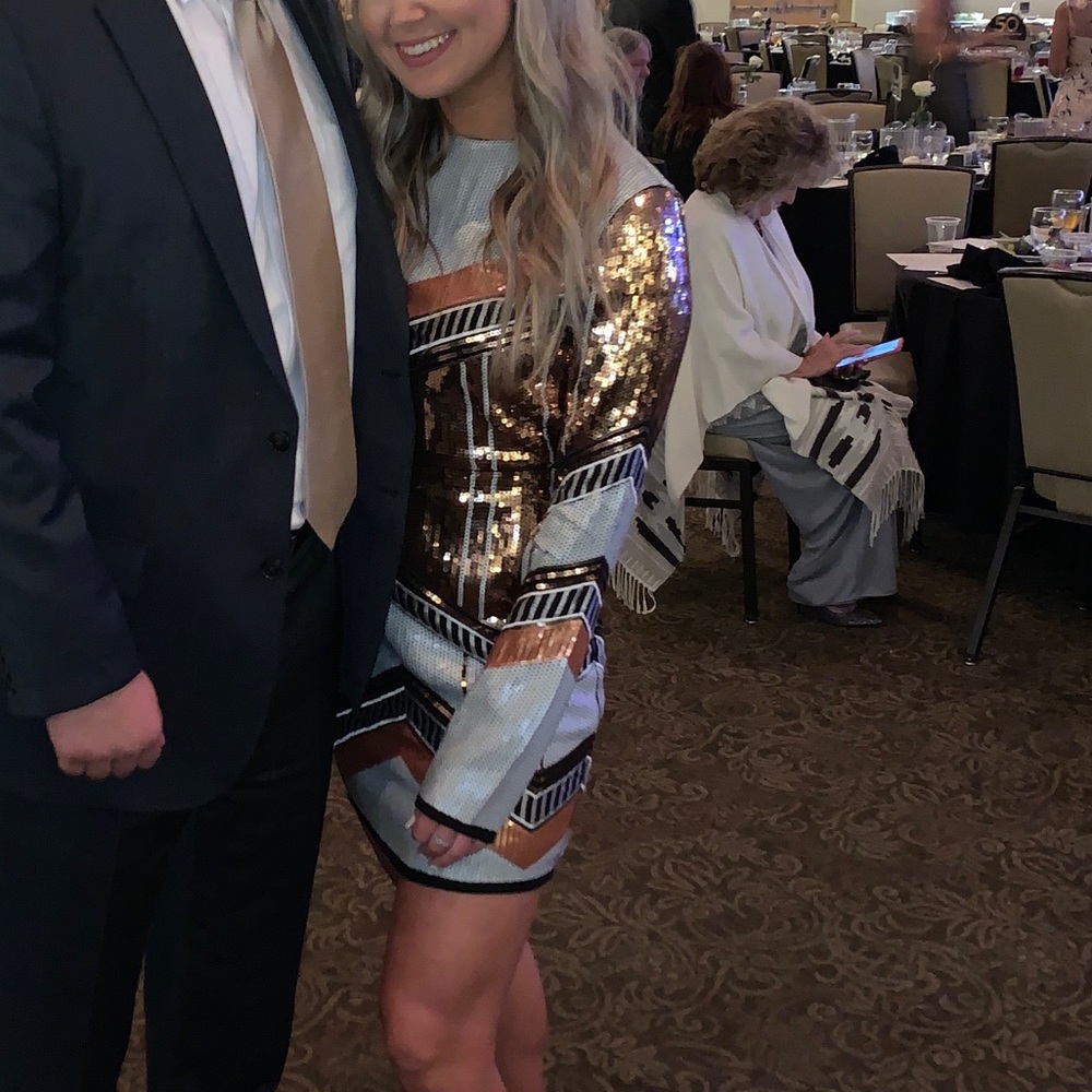 Sequin, open back dress PERFECT FOR NYE